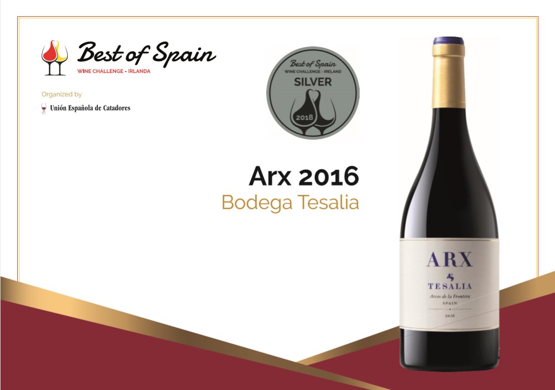 🇪🇸 El diploma "Best of Spain Wine Challenge - Ireland" que hemos recibido por nuestro vino ARX 2016. 🍷🏆

 🇬🇧 The "Best of Spain Wine Challenge - Ireland" diploma that we received for our ARX 2016 wine. 🍷🏆

bodegatesalia.com