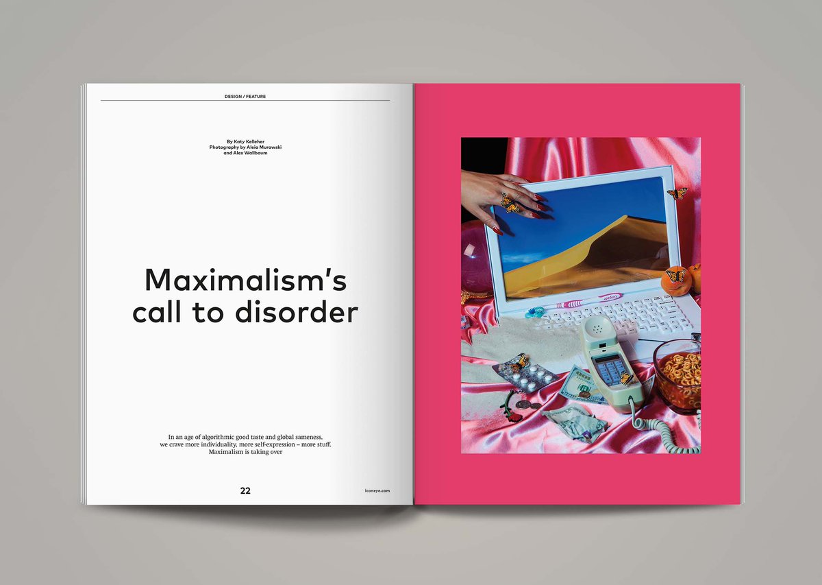 iconeye's tweet image. Icon 189 is out now! In this issue about maximalism and creativity, @KatyKelleher breaks free of soulless algorithms to explore everyday mess and @NellyBenHayoun talks doppelgängers and space orchestras. Plus: OMA's Ellen van Loon and poet @no1_emily iconeye.com/opinion/commen…