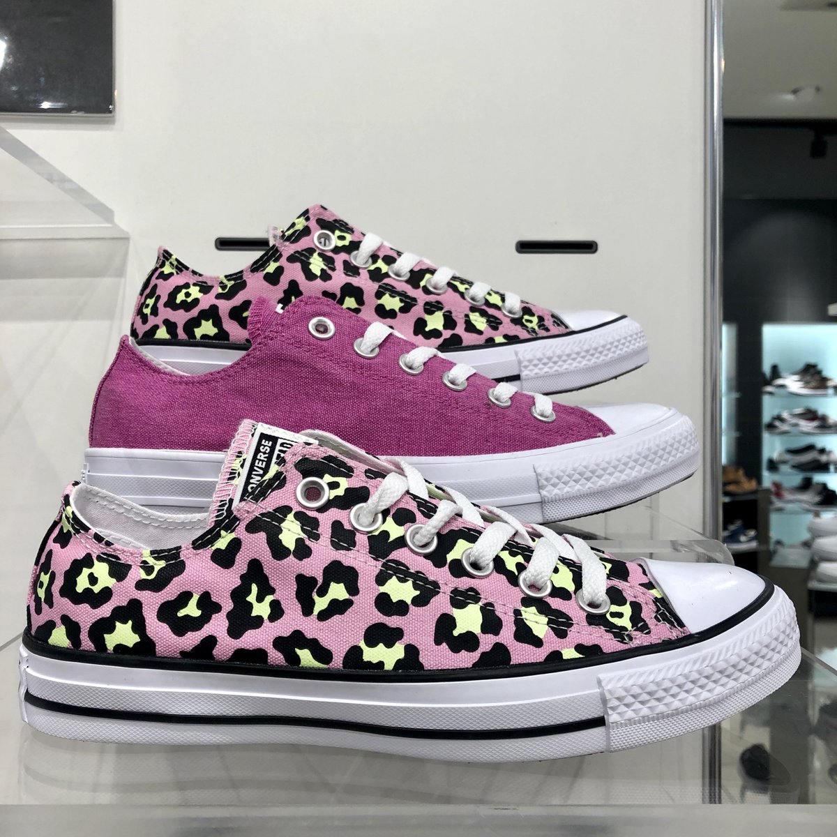 schuh leopard print converse