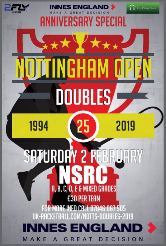 InnesEngland's tweet image. Super #excited to be sponsoring the 25th Anniversary of @theparksquash Open Doubles tournament on Saturday. Best of luck to all the teams taking part.