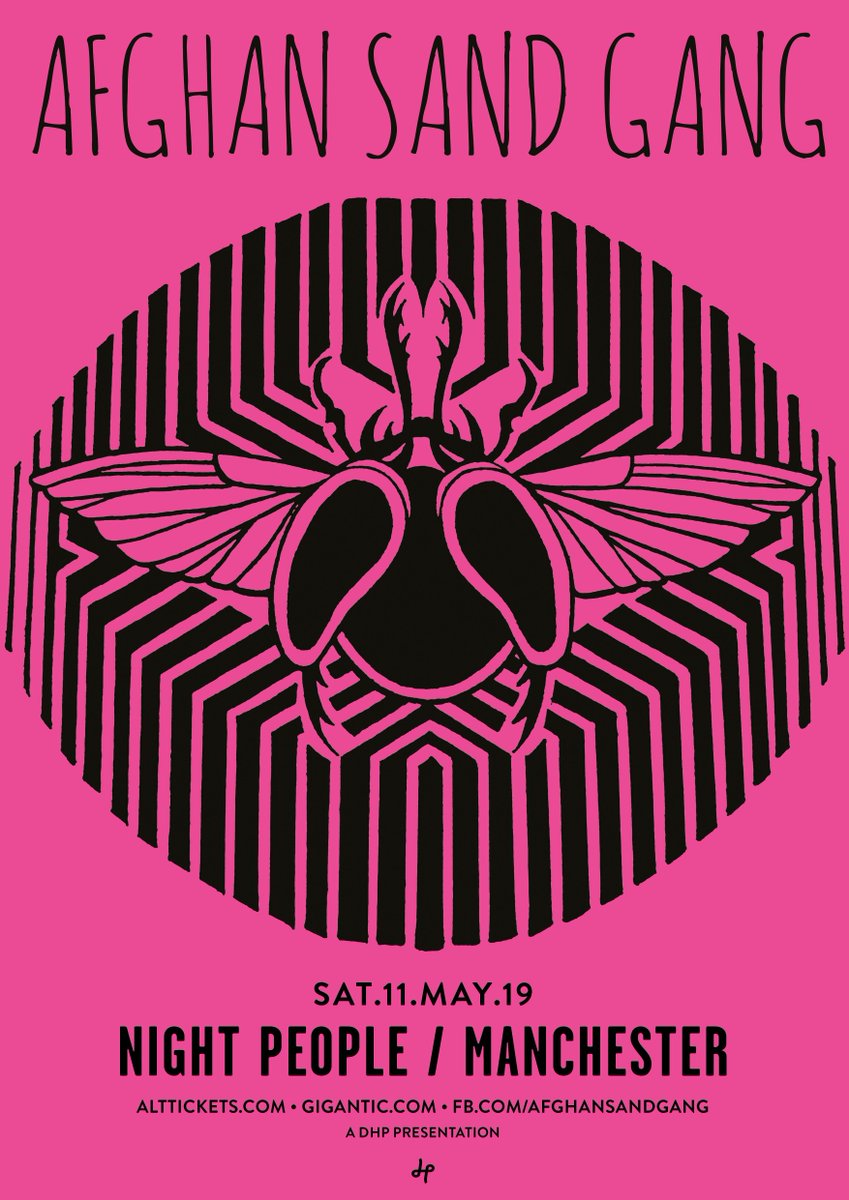 Manchester’s @AfghanSandGang have announced a new hometown show at <a href="/nightpeoplemcr/">Night People & The Twisted Wheel</a> on Saturday 11th May. 

Tickets go on sale this Friday at 10am. Set a reminder here: bit.ly/2sW8YmL