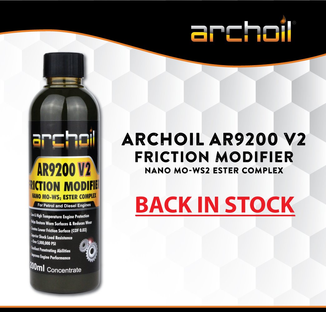 PowerEnhancer's tweet image. Archoil AR9200 V2 Friction Modifier is now back in stock on our website. powerenhancer.co.uk/archoil-ar9200…