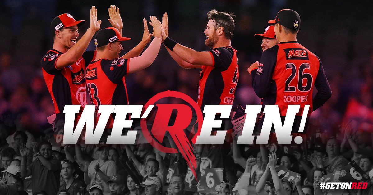 RenegadesBBL's tweet photo. Hey finals,

Nice to see ya 🔒 
#GETONRED #BBL08 https://t.co/70AhqKcAoS