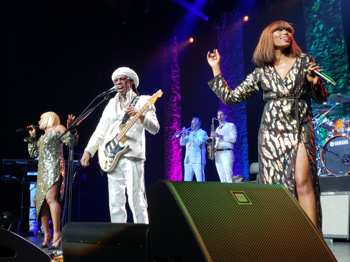 NancyGGand3's tweet photo. @AKAMentrGA4UGRD Hanging out w/my college sista friend Jammin' @NileRodgers @CHICorg concert 1/26/19 took us back to those #GoodTImes on @MorganStateU campus #HBCU in #Reflections nonstop #DanceDanceDance #IWantYourLove #EverybodyDance #ChicCheer #LeFreak https://t.co/ovG0hiOFmi https://t.co/sO1jSqbSy8