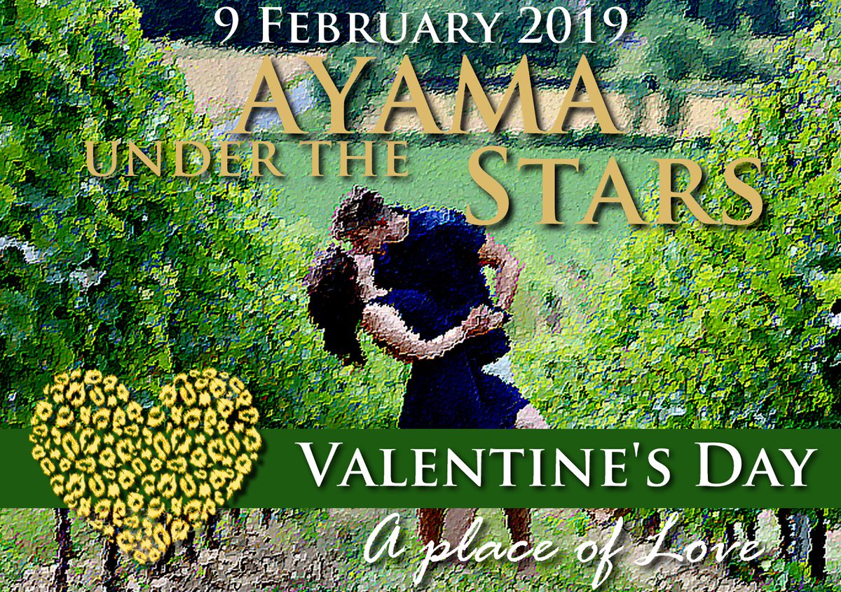 AYAMA UNDER THE STARS – Our Unique VALENTINE’S DAY on Saturday 9 February.
Come to enjoy the most romantic evening of the year, under a blanket of stars and surrounded by our idyllic vineyard. 

Booking is essential: ayamateca.co.za/product/valent…

#ValentinesDay #CapeTown #Love #Paarl