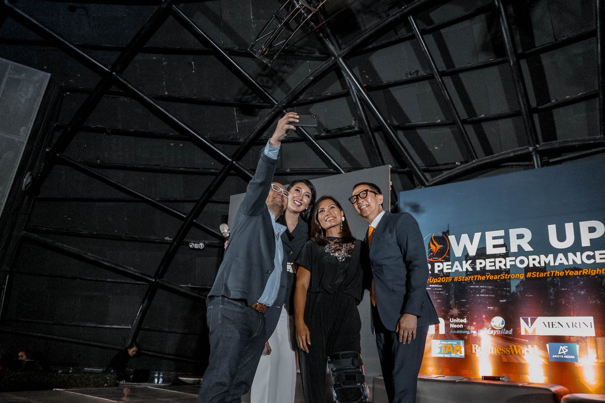 STORMTechPH's tweet image. Speakers of Power Up for Peak Performance, sharing a selfie which includes STORM CEO, @PeterCauton. The seminar was intended as a motivational push to get people to be &quot;fired up&quot; to achieve their best performance this 2019. How fired up are you for this year? Do share!