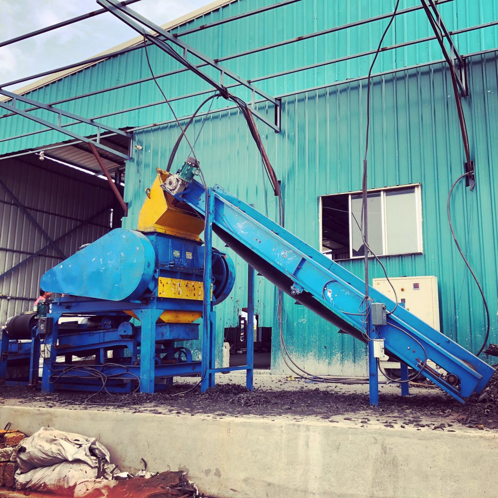 EcosterIndia's tweet photo. Tyre Shredding Line https://t.co/oEbyomyyVa