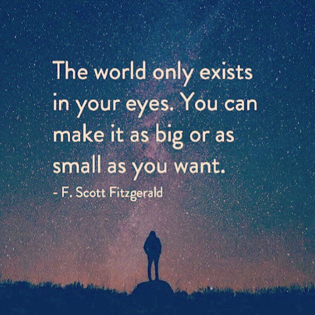 simonmooore's tweet photo. How big you make your world is completely up to you. 

Go BIG, if you want to!! 😜
#theschoolofpurpose #introvert #thekidsbookhub  #optimisticintrovert #startsomething #motivation #purpose #whatif #takethefirststep #mindset #selfhelp #believe #belief #believeinyourself #selfdoubt https://t.co/12vaaAaaCJ