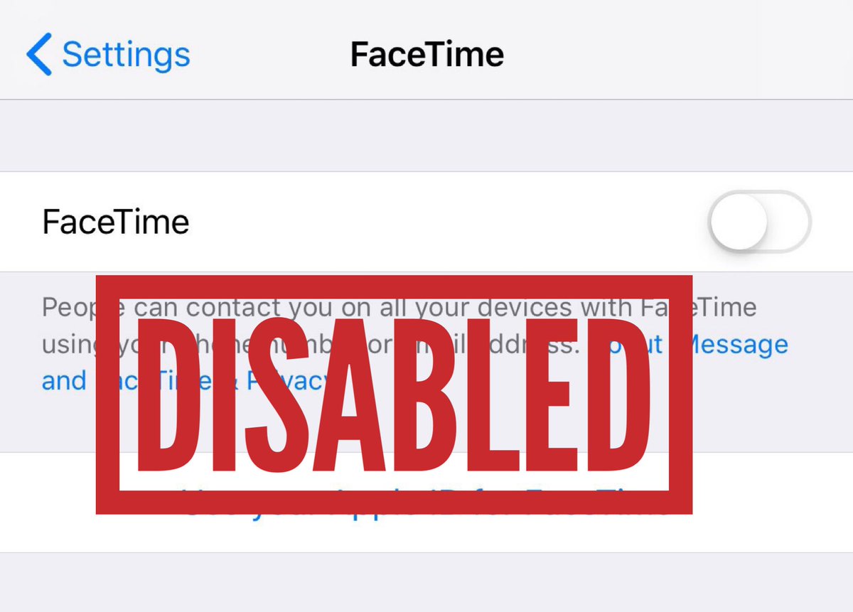 skarthikdotin's tweet photo. I disabled #Facetime now.. #FaceTimeGate #iPhone #Apple https://t.co/4tdi8GV1qE