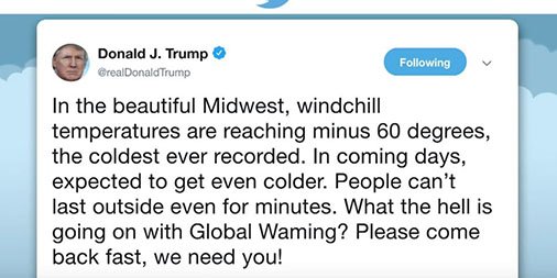 What is this? Why? Please no. #climatechange #notmypresident #science