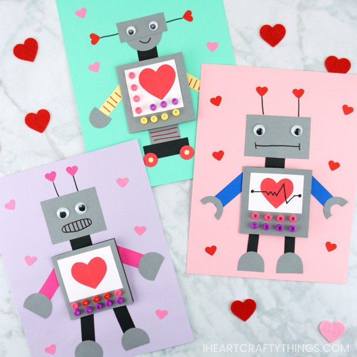Kicking off our #creatorcrush this Wednesday with these adorable Robot Valentine craft from Rachel <a href="/heartcraftyblog/">IHeart Crafty Things</a> 💖🤖

There is even a template on her blog to get your started ow.ly/T7Jo30nuAiF 

Are you making any Valentine's day crafts? 💖

#createbeautiful #craftbuzz