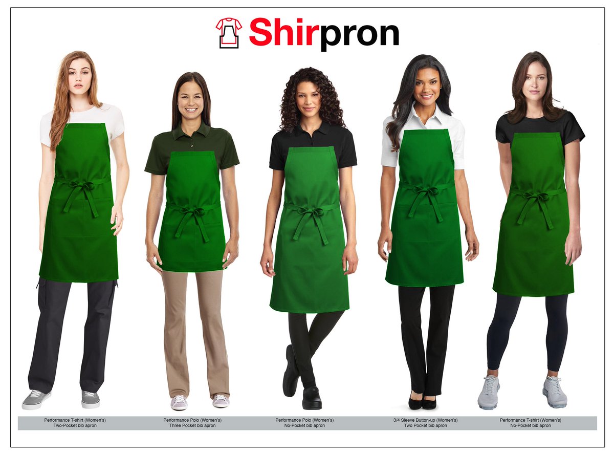 shirpron's tweet photo. @sidtjack @HowardSchultz @_adstrip People tolerate traditional bib aprons, they know it comes with job! Do they really want to wear it? No! We are the best of both ππ #Compromise2020 https://t.co/GzS3OcJzhq