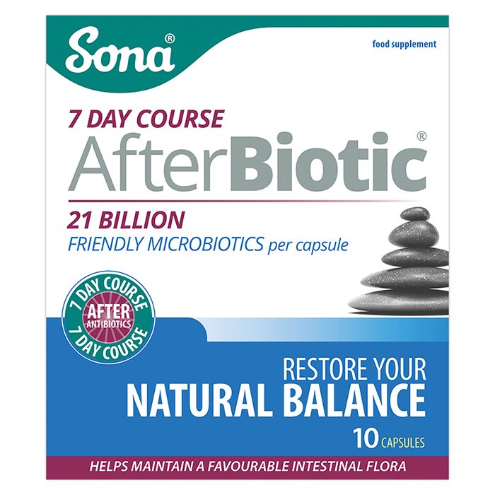 Recovering after a course of #Antibiotics ? 
.
.
.
Try #SonaAfterBiotic, a 7 day course to help put the good bacteria back into your body that the antibiotics have taken out. Ask your pharmacist for Sona or go online at Sona.ie