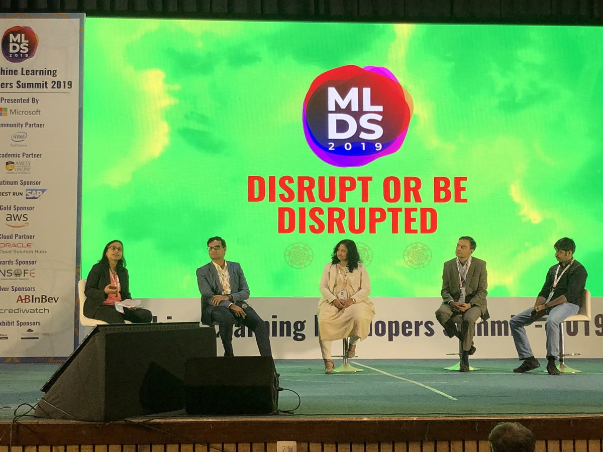 gowda_ramu's tweet photo. @ReenaSethy chairing one of the best pannel discussion at #MLDS2019 on Disrupt or Be Disrupted with @rahul_lodhe and other industry, business, technology and data science experts @SAPAnalytics https://t.co/RDTo9JNNlz