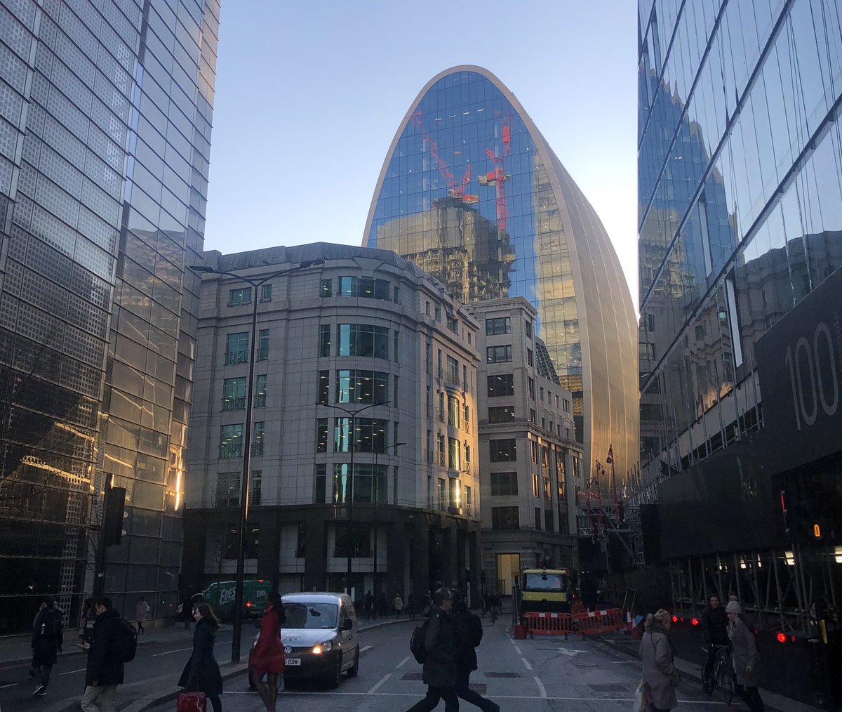 Beautiful morning to walk to the office