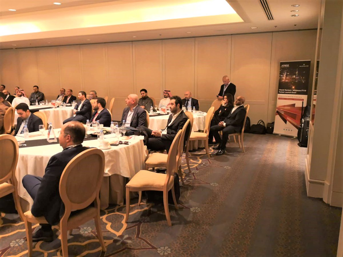 MindwareVAD's tweet photo. We welcomed our partners today at the historical launch event of Hitachi Vantara in KSA. A fantastic response from everyone who attended the event. Great work Team Hitachi Vantara and Mindware! #mindwaremagic #mindwareevent #weloveourvendors #newpartnership #grandbeginning https://t.co/etvhGRyZ1H