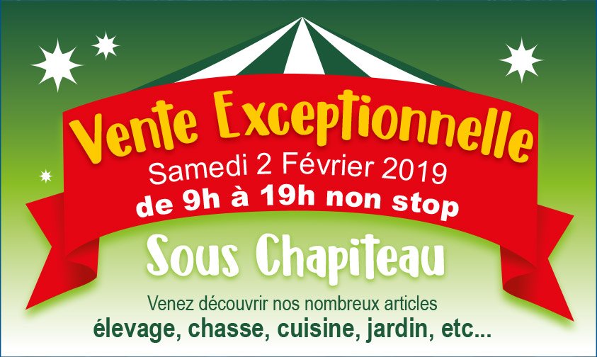 [VENTE EXCEPTIONNELLE] On vous attend nombreux samedi 😉#ducatillon #ventesouschapiteau #2fevrier2019 #cysoing