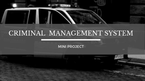 cse_mini's tweet image. Criminal Database Management System

In the Criminal Database Management System mini project, the goal is to manage the criminal data which is to be stored in an organized manner.

cseminiprojects.com/criminal-datab…

#CSEMiniProjects