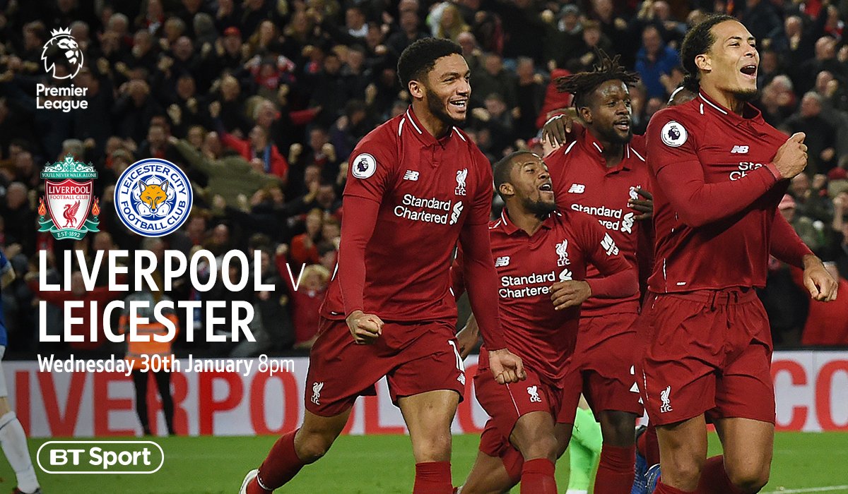 TNTSportsTrade's tweet photo. ⚽️ So after #ManCity lost at #Newcastle last night #Liverpool have the chance to go seven points clear

...but #Leicester might well have something to say about that https://t.co/B4h534wJMT