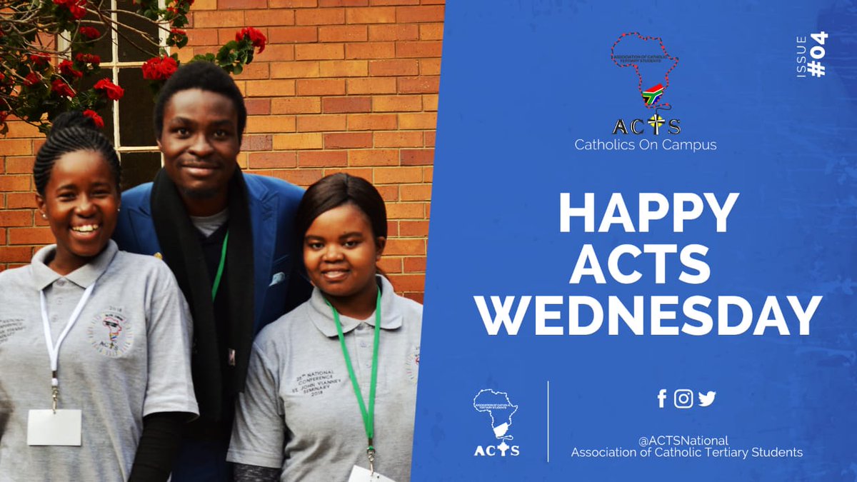 ACTS_TUTSosha's tweet photo. @ACTSGauteng @ACTSNational @CathYouth_SACBC Happy #ACTSWednesday https://t.co/UnieRWg6by