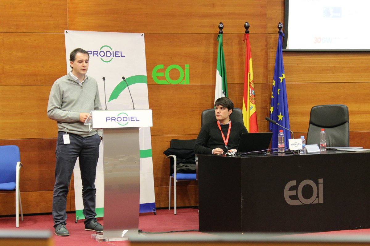 isotrol's tweet photo. "#Bluence supports the entire life-cycle of #renewable plants" M.I. Román, PM and C. Cutiño, integration coordinator, had the opportunity to explain what's new in our system after the new release in @PRODIEL Business Development & Tendering Meeting 👍 Thank you for inviting us! https://t.co/1GDlfPESse
