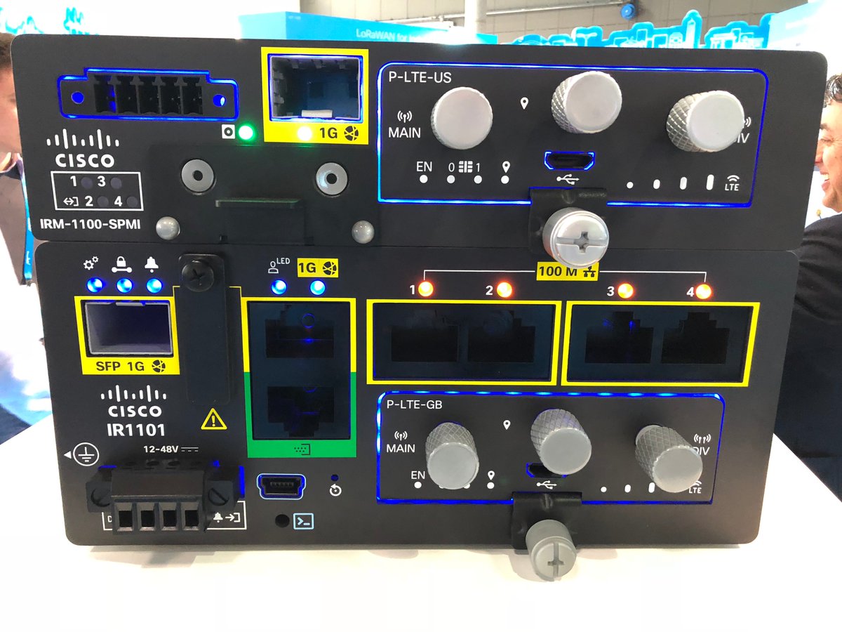 Hopf_GmbH's tweet photo. #CLEUR2019 has been amazing so far! We at HOPF are very excited about the new IR1101 Integrated Services Router Rugged! 
Check out the link below for more info! #cisco @Cisco_Germany #Industrie40 #ruggedized @CiscoLiveEurope https://t.co/5dyvbksTDh https://t.co/lQdPFOha5H