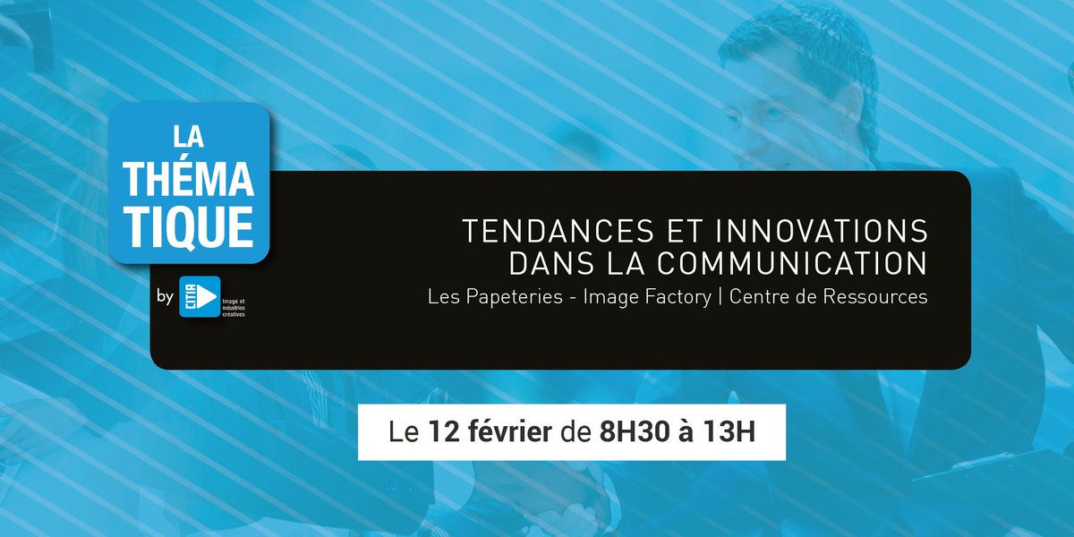 les_papeteries's tweet image. 📅 Mardi 12 Février, de 8h30 à 13h00, c&apos;est la #thematique by @_CITIA. Venez aux #papeteries #imagefactory pour en apprendre plus sur les #tendances et #innovations dans la #communication avec des professionnels régionaux.
Inscription gratuite ➡️ lnkd.in/dMHjhCS