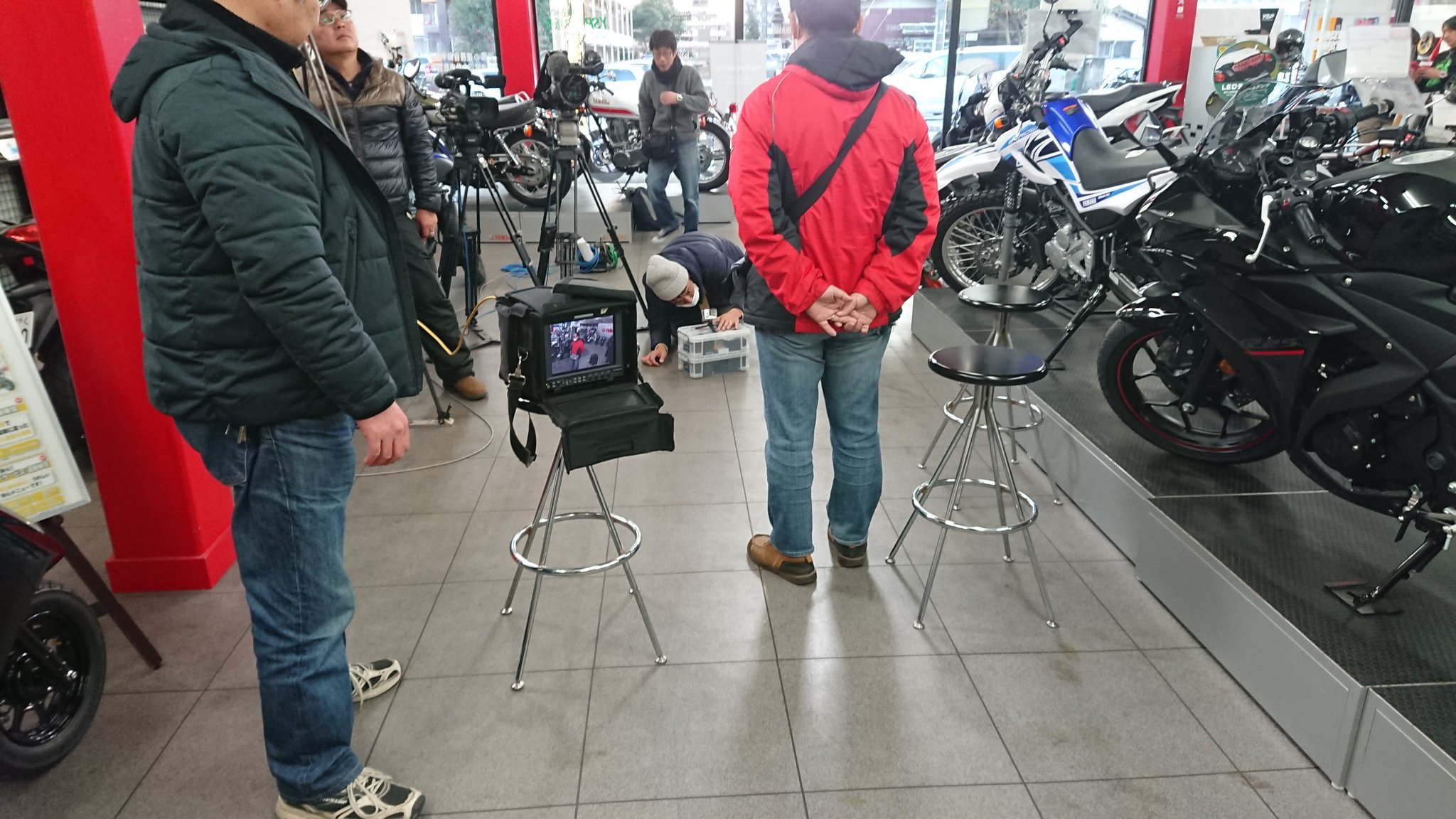 Ysp墨田 Twitterissa 週刊バイクtvの撮影終わりました 放送は2月日と27日の予定です 2月から週刊バイクtv内でcmも流れますから見てくださいね ヤマハ Ysp バイクtv T Co Wkdsffwx1w Twitter