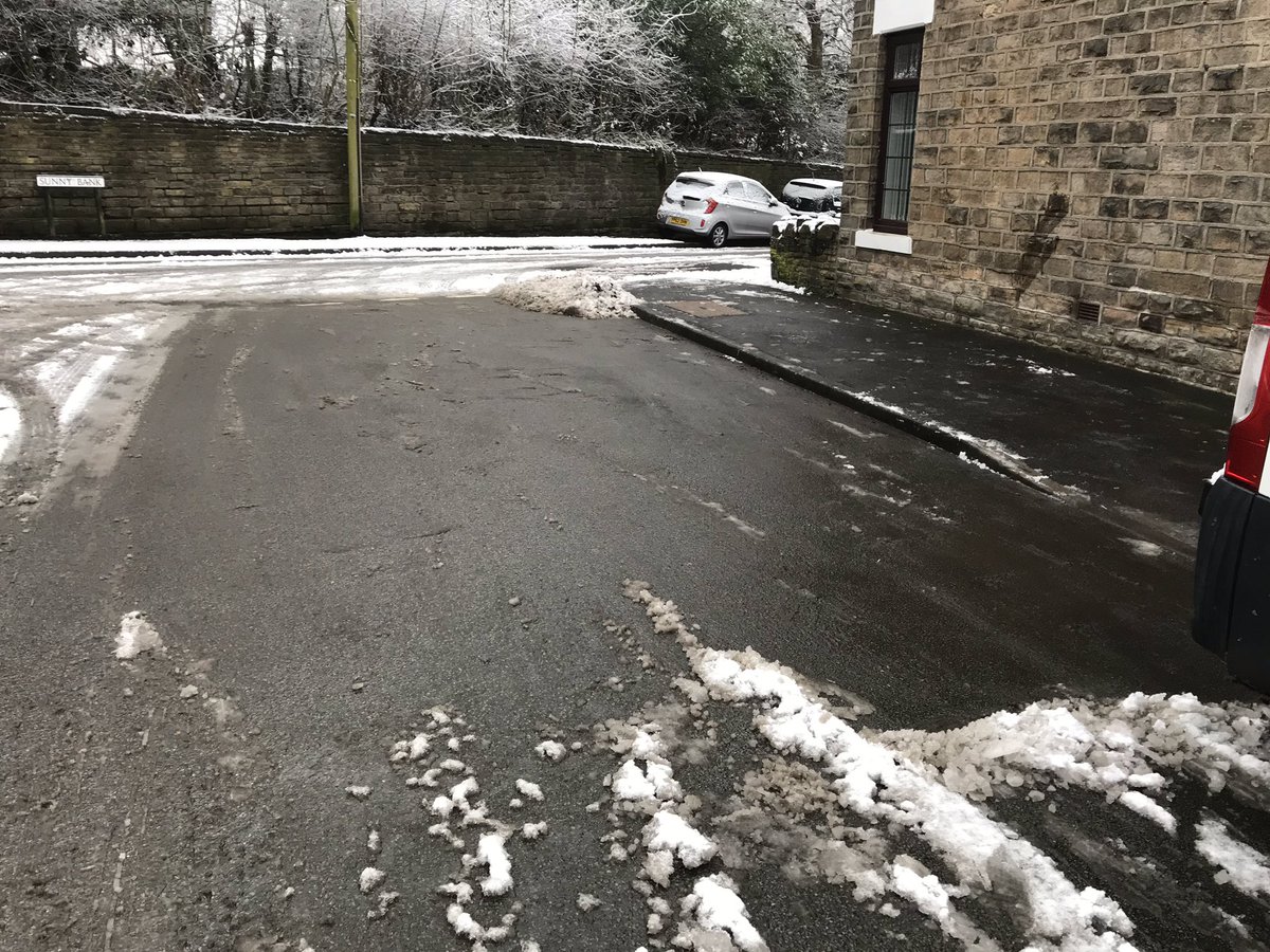 If a percentage of us chipped in, all the snow and ice would be gone in no time. Sweeping brush and scraper and I’ve just cleared roughly 50m2 in 10mins