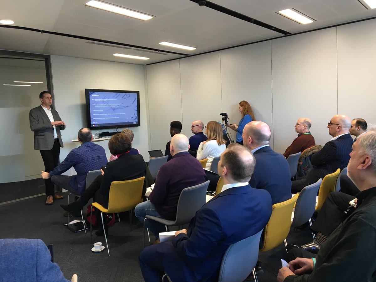 GCI_Com's tweet image. Talking Teams. @LynEvanz opens our #MicrosoftTeams event in London. 

Both Lyndon and @MicrosoftUK’s @KarlKocar will be sharing insight and demonstrations on how Teams improves engagement, productivity and collaboration, plus how it harnesses the power of other #Office365 apps!