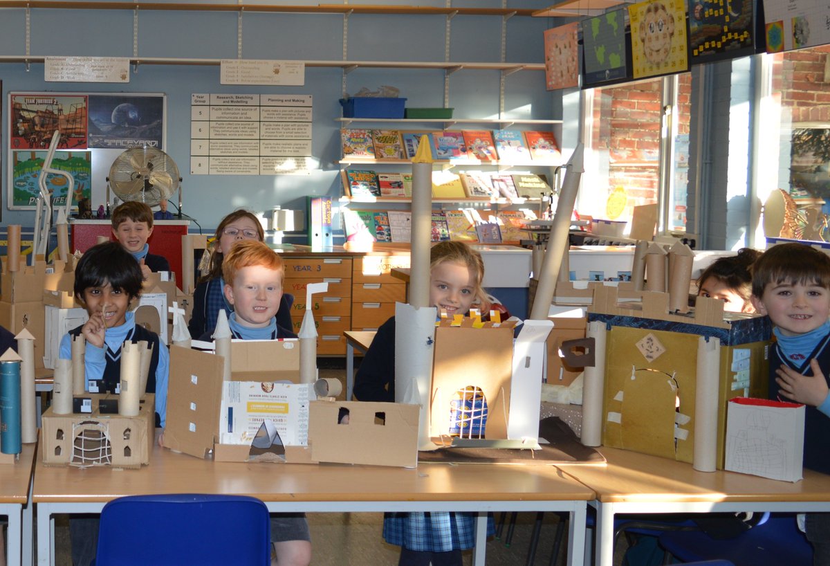 As part of this term’s topic about castles the children have looked at lots of different castles before designing their own; we certainly have some budding architects in the making.