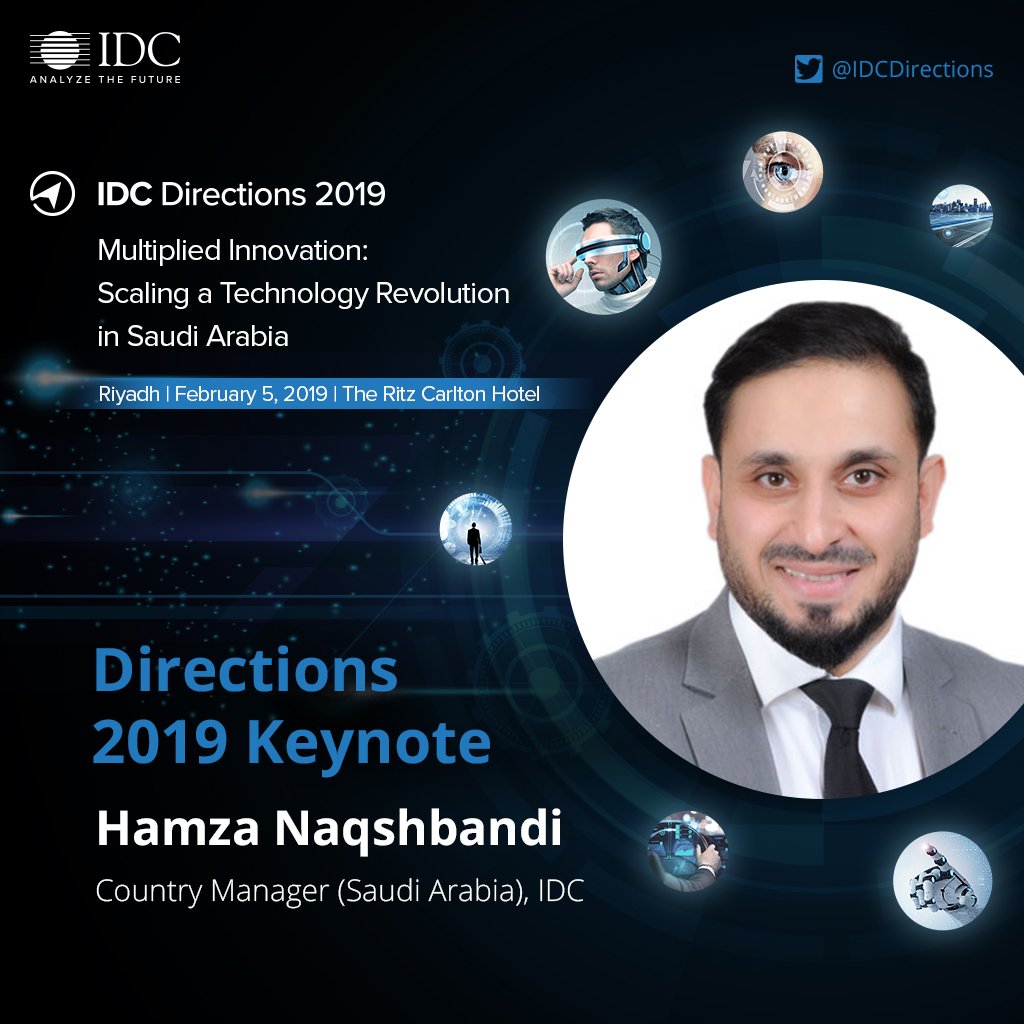 Gearing up for the #Saudi edition of #IDCDirections
Views on #ICT spending in #2019, ICT implications of #NTP, #SmartCities, #SME, #InternetOfThings, #Cloud, #Security, #AI, #Blockchain, #InnovationAccelerators, #IndustryInsights in the era of #MultipliedInnovation @IDCMEA