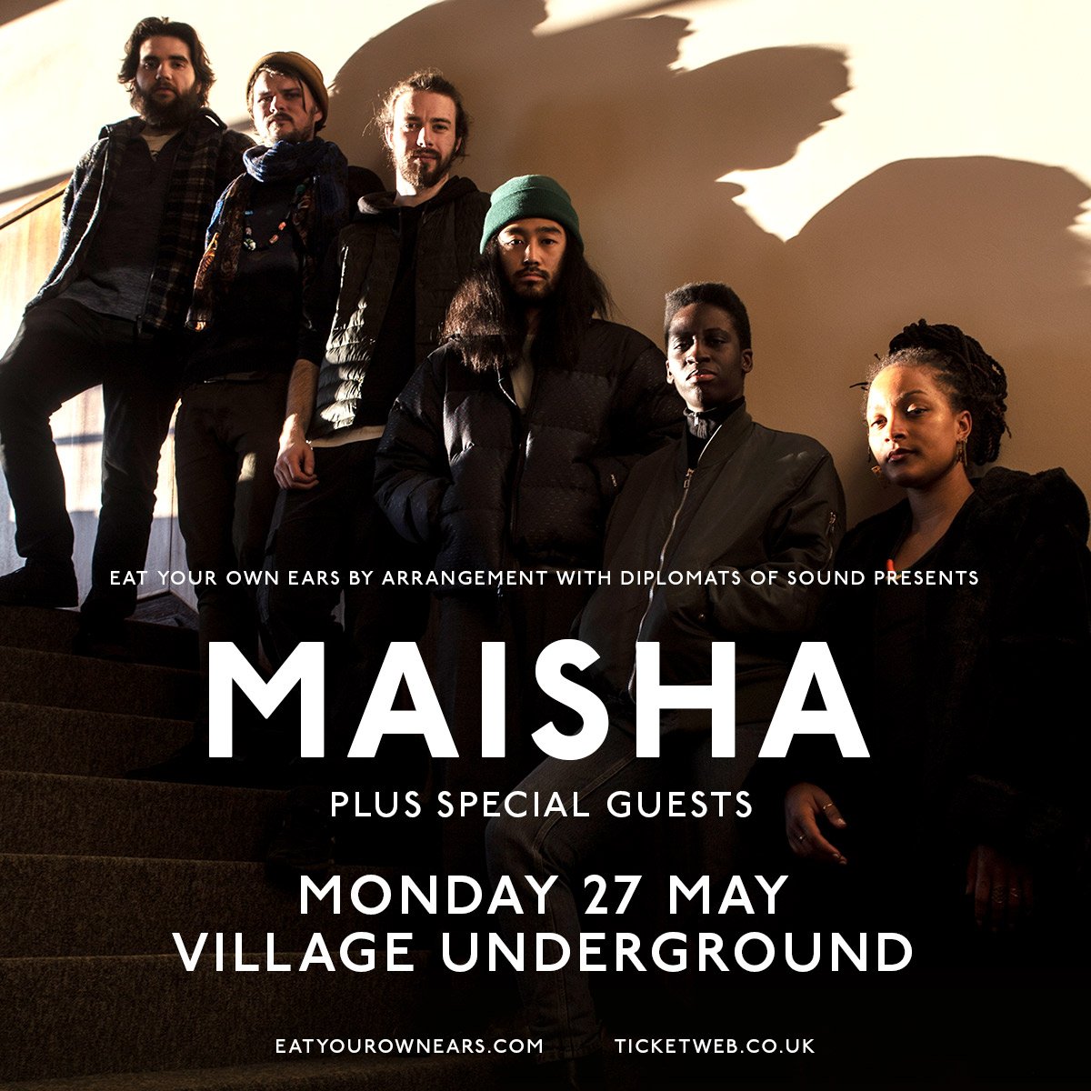 NEW SHOW: Following an incredible sold out show at Ghost Notes last year, Spiritual-Afro-Jazz band <a href="/musicofmaisha/">Maisha</a> perform their biggest London headline show to date at @villunderlondon on 27 May. Tickets are on sale Friday 1 February at 10am.