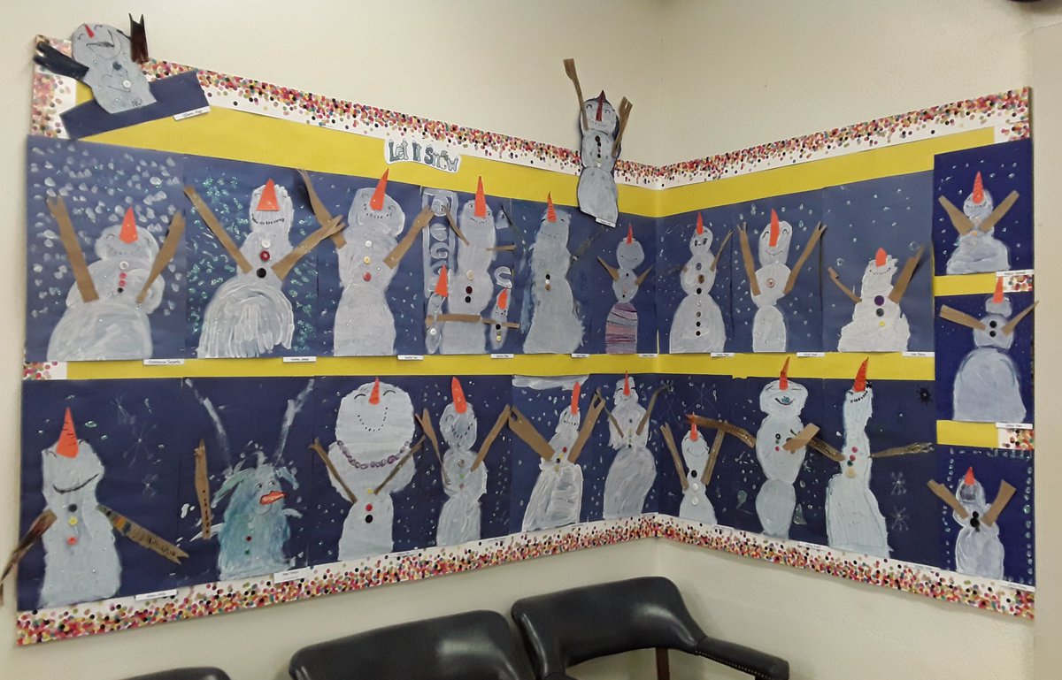 Not too warm in DeLand for these cool snowmen, and 1snowdog <a href="/GeorgeMarksVCS/">GeorgeMarks Bulldogs</a> <a href="/Moes_HQ/">Moe's Southwest Grill</a> #kidscreate