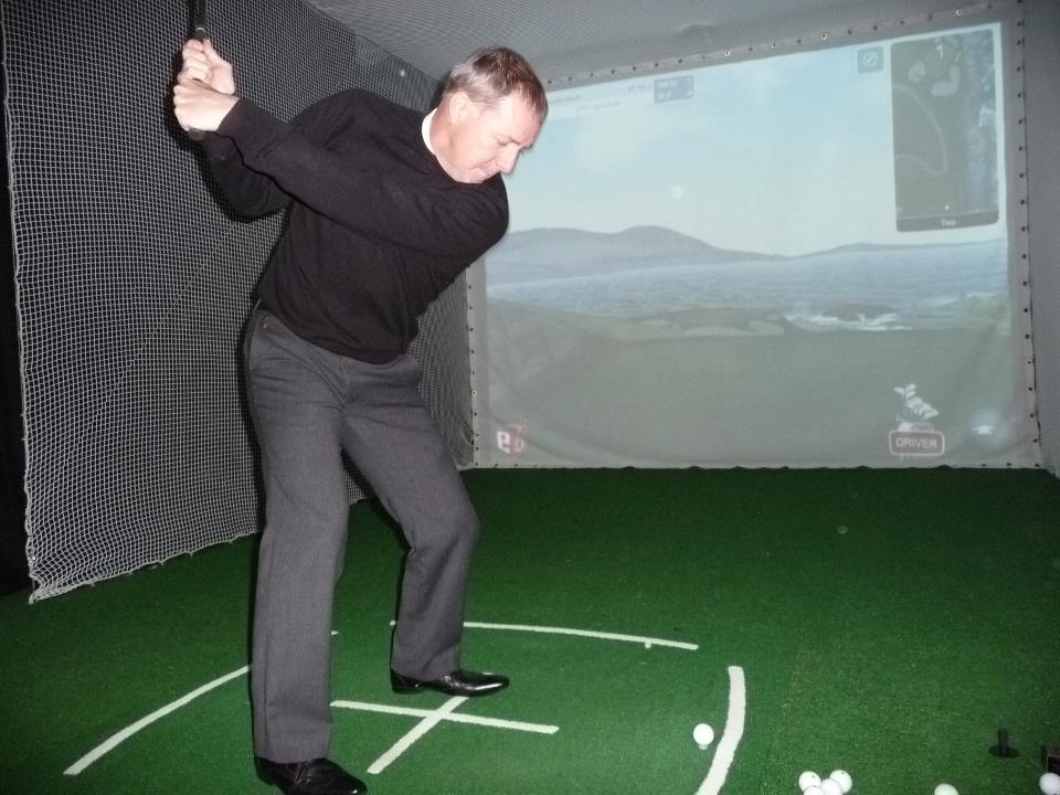 No golf outside today! Why not try our simulator? Prices start from £8 per hour for up to 4 players. Call 01625 586200 (Ext 2) to book. Pictured is <a href="/fordie1963/">Rick Ford</a> putting it close at Pebble Beach!