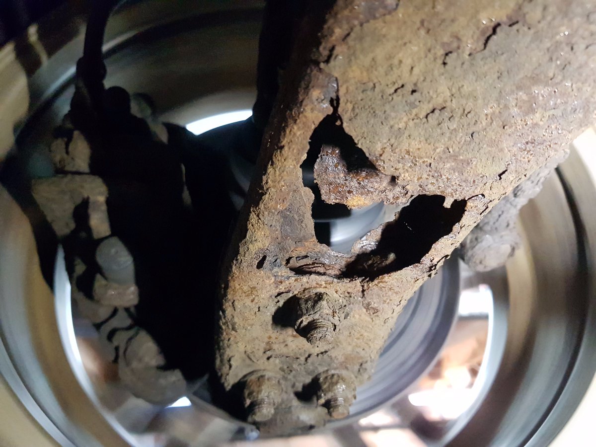 DVSAgovuk's tweet photo. Can you guess the second most common MOT failure?🤔 Suspension problems 😟  Get your car regularly serviced before it ends up looking like this... https://t.co/DupWI1muNE