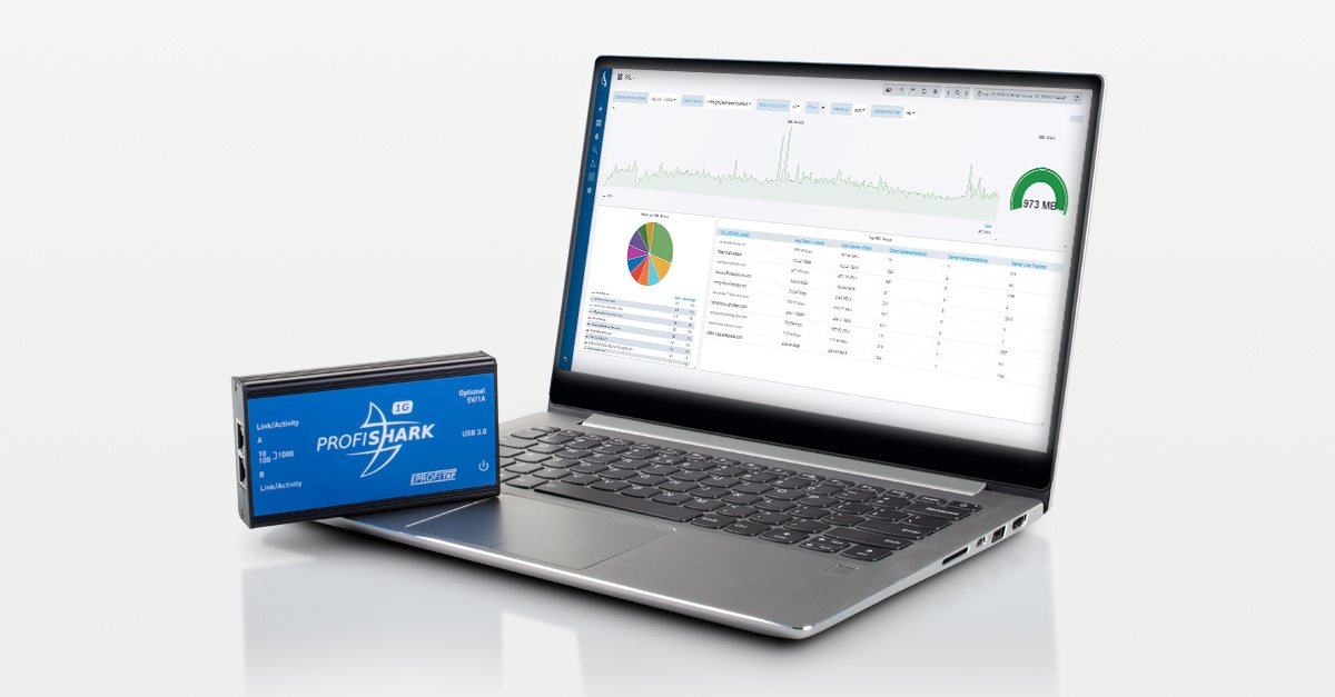 Profitap's tweet photo. Combine the power of ProfiShark with our latest flow-based network traffic analyzer #ProfiSight to capture every packet on the line and get a complete overview of your #network for in-depth analysis ➡ https://t.co/IoM7Hvz4rb https://t.co/xYfNeLU4gk