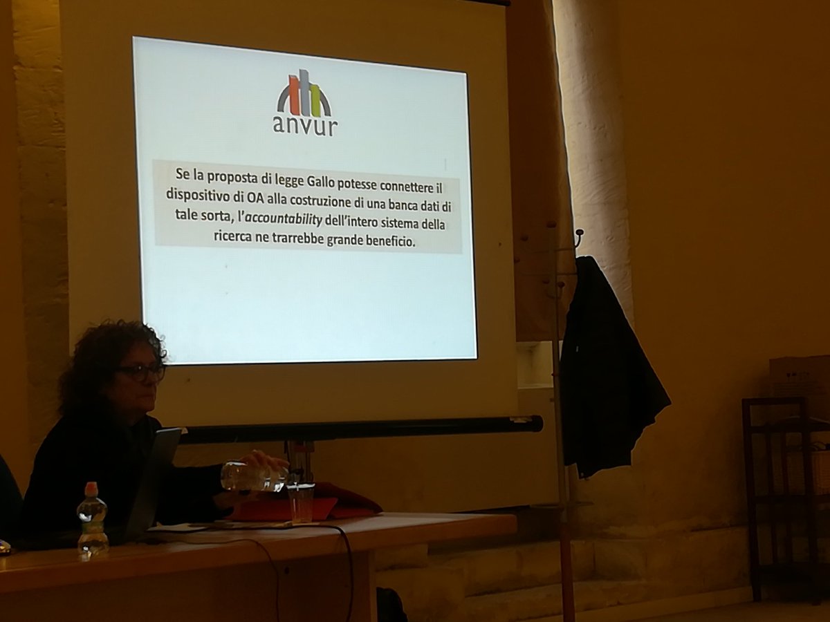 PaolaGar's tweet photo. Open Access, Miccoli, Presidente Anvur, fa riferimento alla proposta di modifica della legge OA https://t.co/DDLLOJhTv7