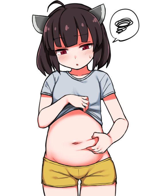 ちょっと太ったことにショックを受けるきりたん 