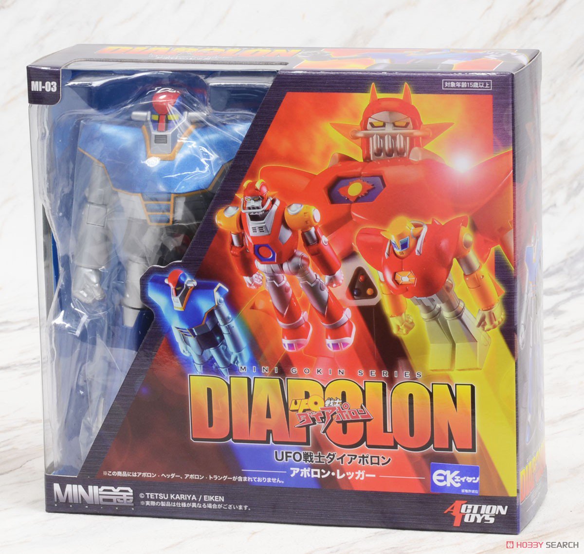 ホビーサーチ フィギュア 入荷 Mini合金 Ufo戦士ダイアポロン 3種入荷しました アポロン ヘッダー アポロン トラングー アポロン レッガー の三体購入でダイアポロンに合体が可能です ダイアポロン Mini合金 アートストーム