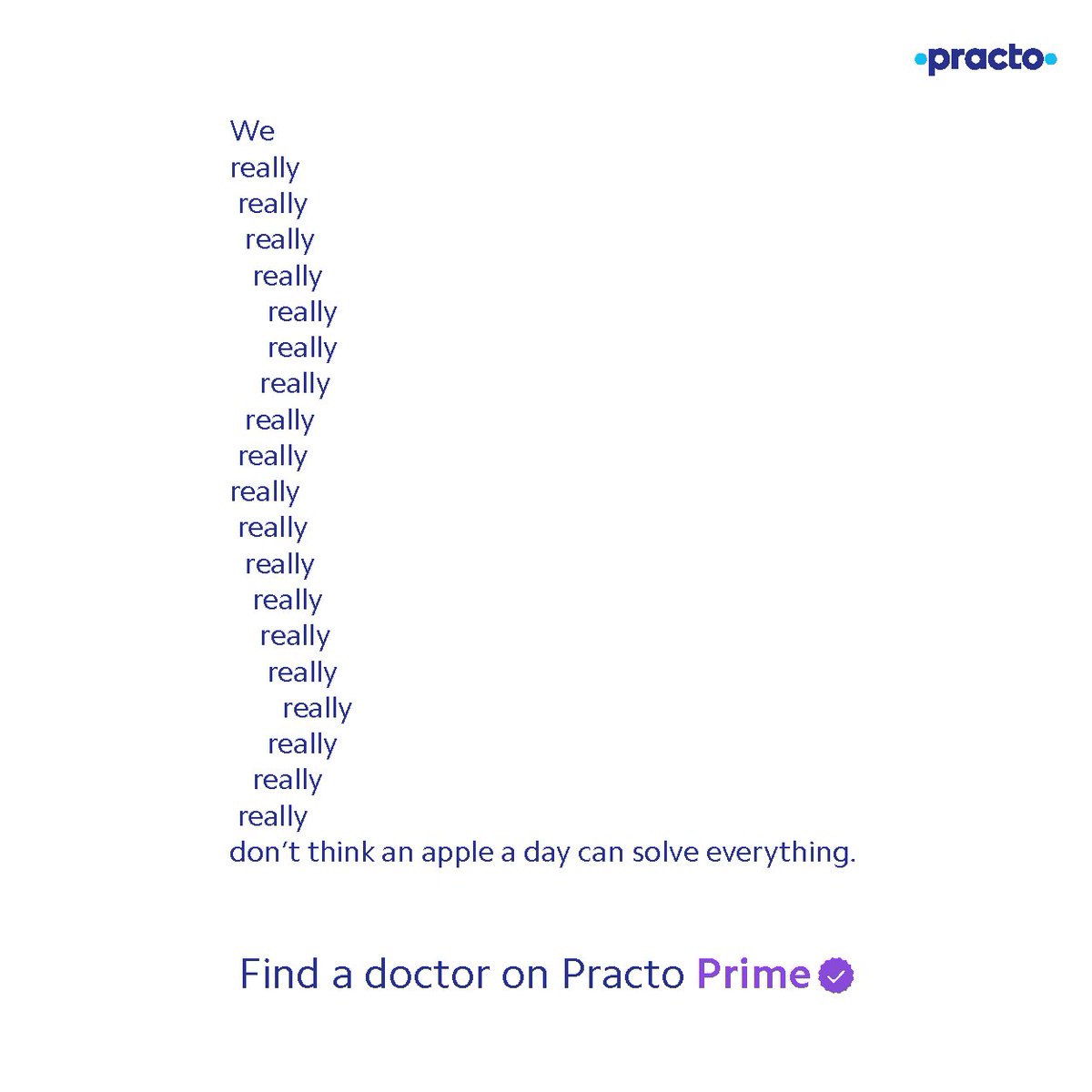 Practo's tweet photo. βSebβ yourself from ineffective home remedies and find the right doctor! π #reallyreally #WednesdayWisdom #practoprime https://t.co/aECuganlf1