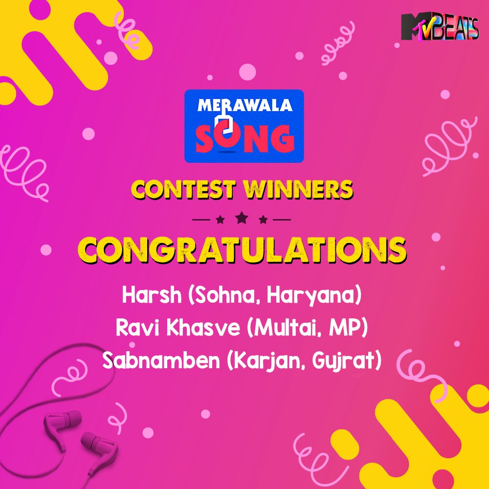 MTVBeats's tweet photo. Gaana bata. Gift apne par chhod de! Request your favourite song on #MeraWalaSong every day between 9am-11am and 5pm-7pm and win prizes like #MobilePhone, #BluetoothSpeakers and #FitnessBand.
#MTVBeats #BloodMeinHaiBeat https://t.co/OtyzrU5eVN