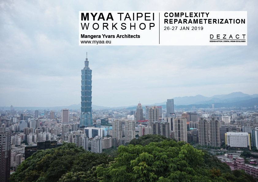 MYAAArchitects's tweet image. MYAA Taipei  Workshop / 26-27th Jan 2019
Complexity Reparameterization workshop was full house! Thank you Taipei! 
-
Teacher: Jiahao Syu (MYAA).
-
dezact.org/complexity-rep…
-
@dezactnews #workshop #parametrics #grasshopper #architecture #design