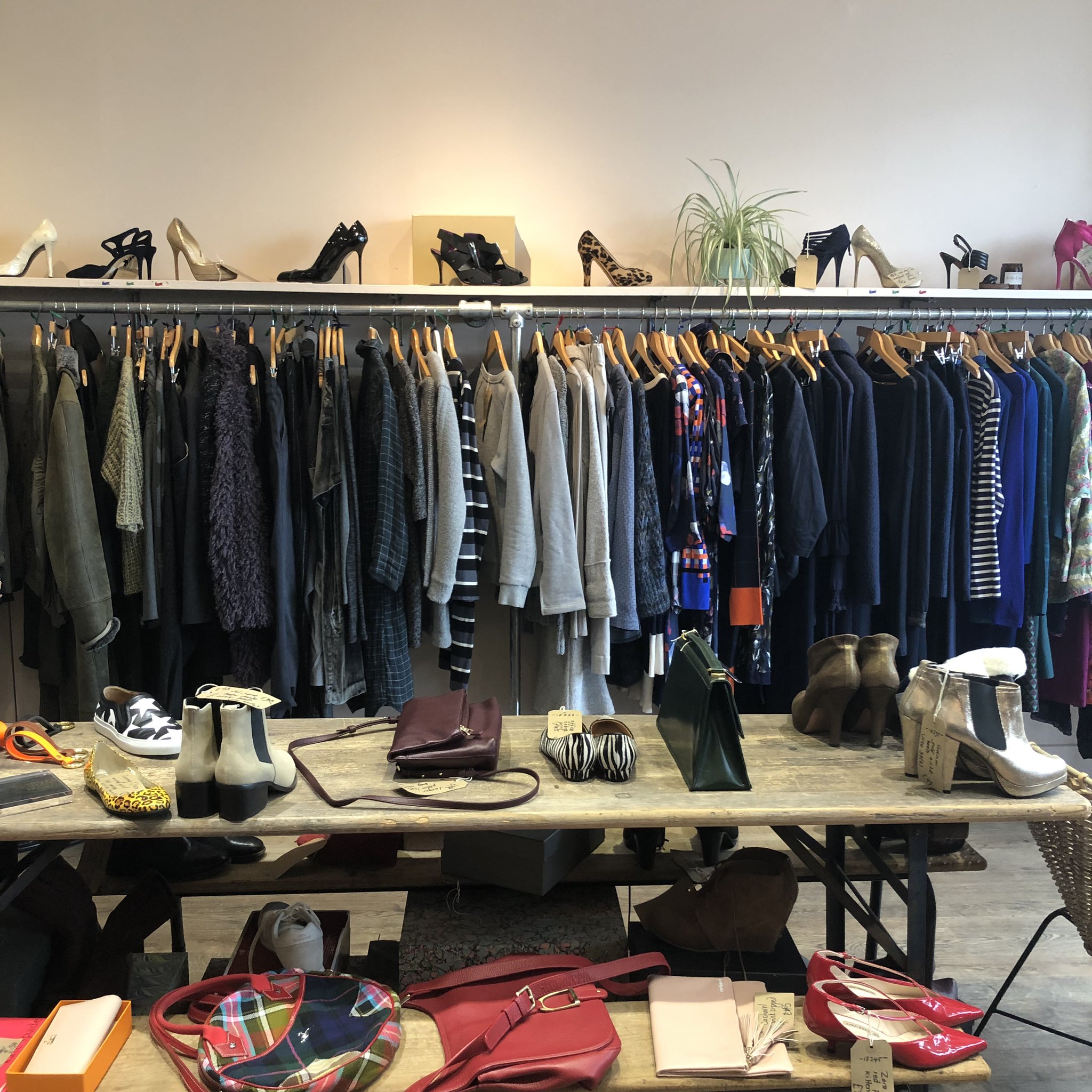 Preloved of Brighton on Twitter: "The shop today.. from Cos & Toast to Jimmy Choo & Vivienne Westwood.. buying second hand clothes is such a great idea.. kind to the environment and