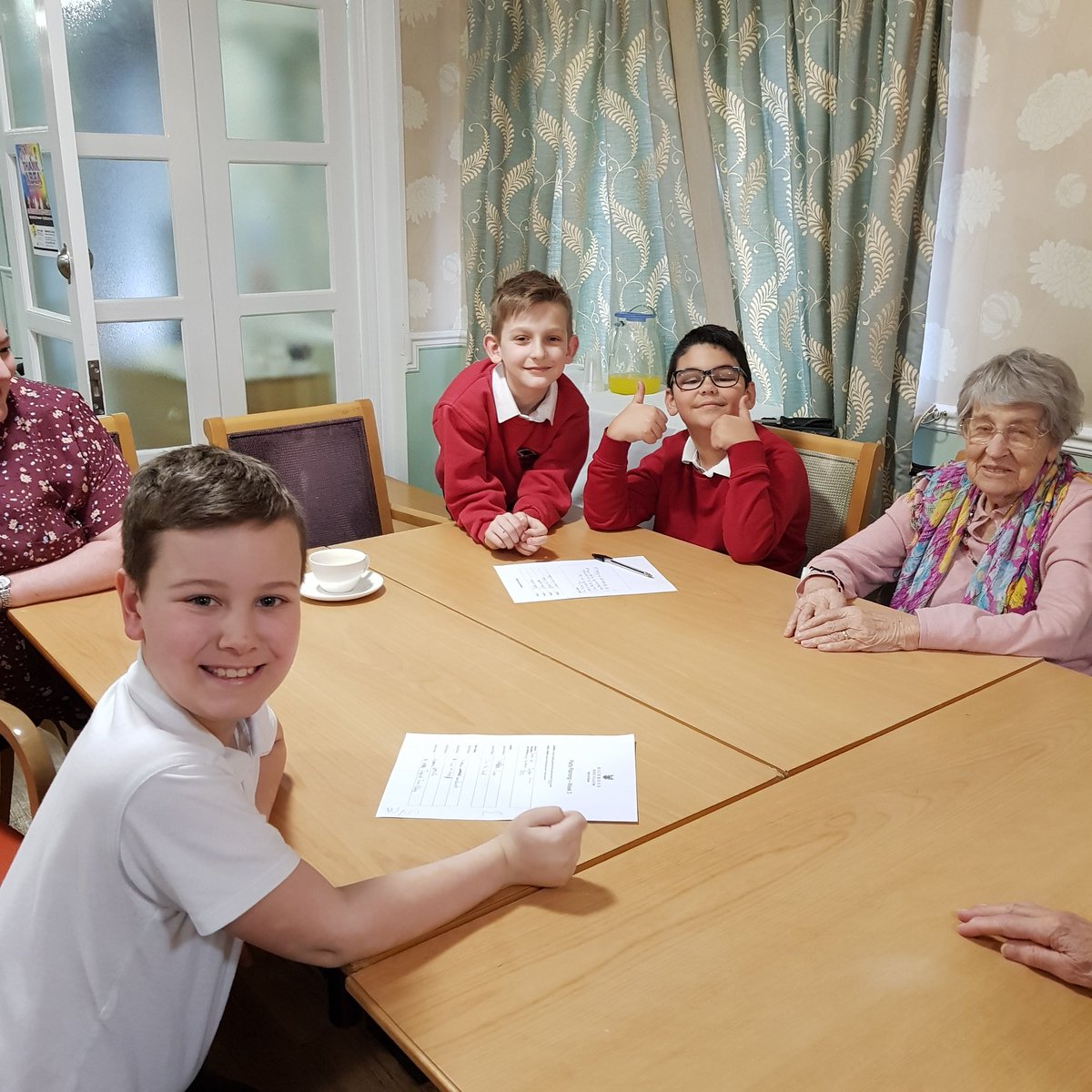 RVCov's tweet photo. Wk 3 'Retirement Village for School Children' was spent discussing old and new games, planning for their final visit next wk... Party Time! @Bupa @goodyers_end #school #community https://t.co/8M0nJg4b1A