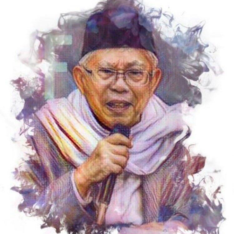 Aku santri dan masih haus barokah guru <a href="/Kiyai_MarufAmin/">KH. Ma'ruf Amin</a> makanya harus #ikutkyai