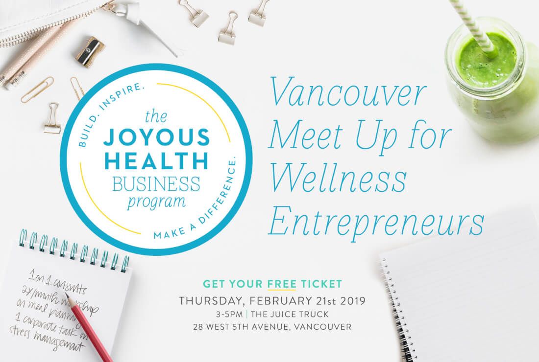 Connect with like-minded wellness #entrepreneurs and learn more about the Joyous Health Business program at our West-coast meet up at <a href="/juicetruck/">The Juice Truck</a> on Feb 21st. RSVP: bejoyo.us/2RpmglE #vancouver #holisticnutritionist