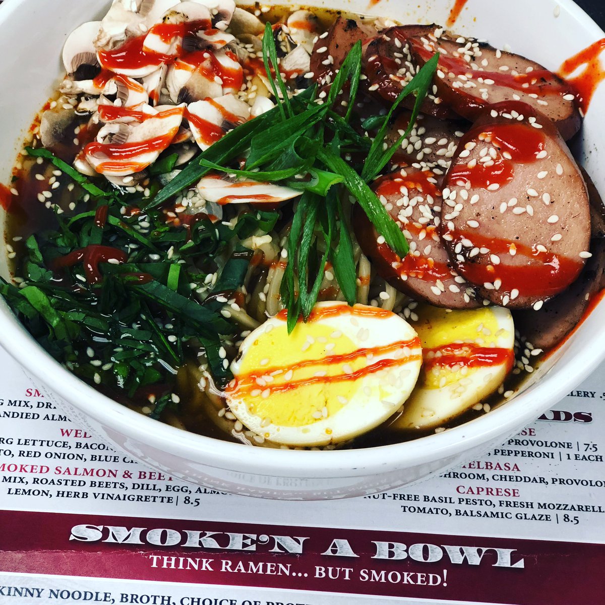 We are open for lunch! Warm up with our Smoke’n a Bowl! It’s only $4.20 from 4pm-5pm!