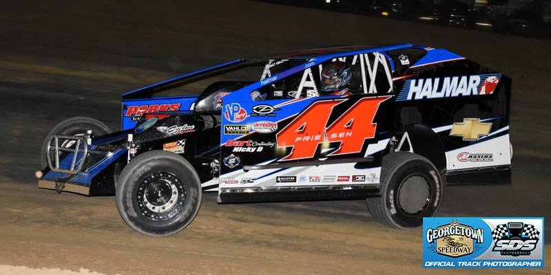 OutsiderAdvent1's tweet photo. Heard a WONDERFUL rumble and scream @thegtownspdwy as I was pulling into work. Saw it was @StewartFriesen turning some practice laps. Looks liek the @HalmarRacing #44 is looking to do some early damage to the fields in 2019!!! Not sure on lap times but sounded MEAN! https://t.co/ogpZMkF4fO
