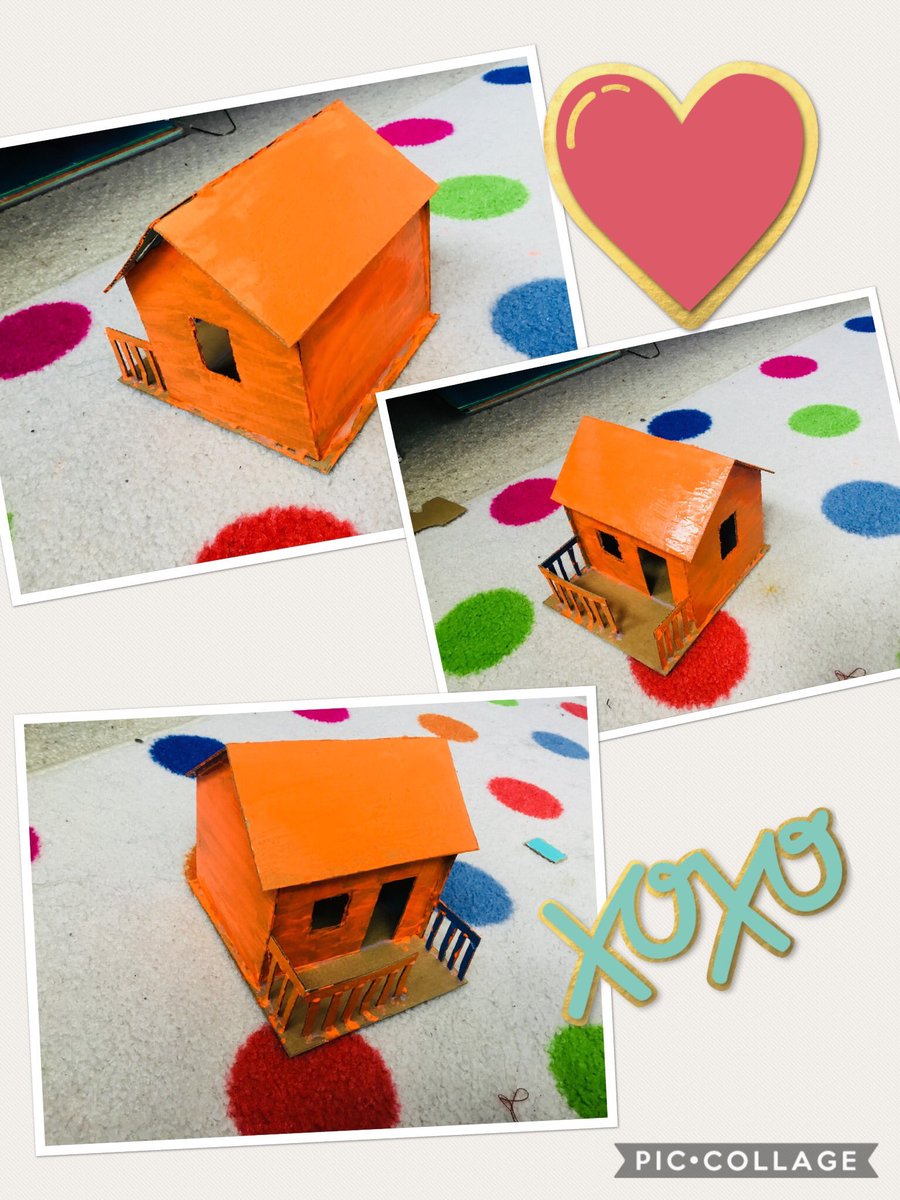 AndHadil's tweet photo. I love making craft stuff 💕🌸I have made a lot of stuff I made this small house last year in Ireland 🇮🇪 with a shoe box.
#Logain https://t.co/vY6N63A5IR